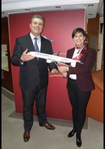 Meeting of the Director General Mr. Tuntev with Ms. Arikan, General Manager of Turkish Airlines in Macedonia