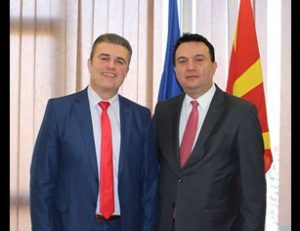 Meeting of the Director General Mr.Tuntev with the Minister of Transport and Communications Mr.Sugareski