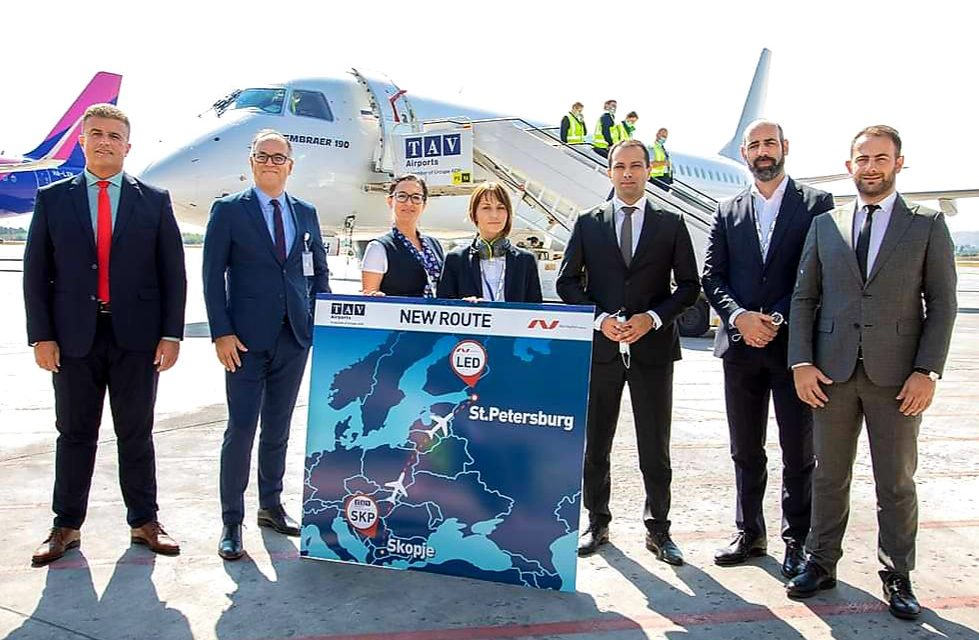 На скопскиот аеродром промовирана новата авиолинија Санкт Петербург – Скопје