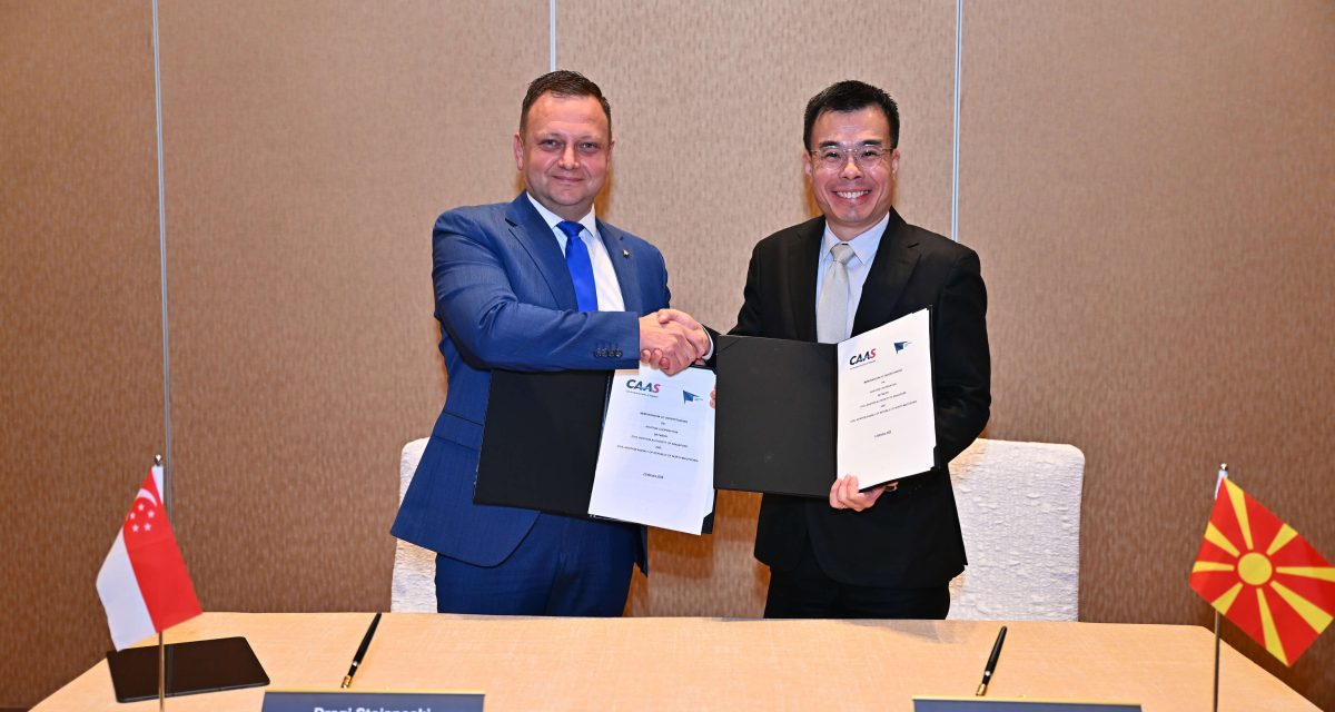 Меморандум за соработка на „Changi Aviation Summit 2026“ помеѓу Македонија и Сингапур